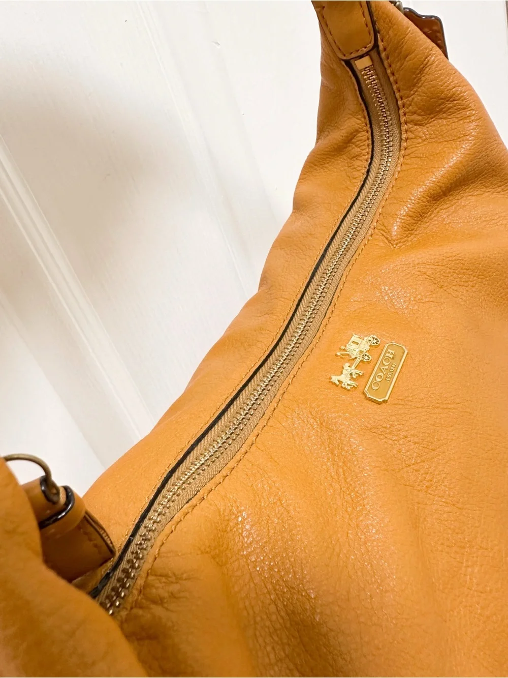 Coach Hobo Bag Madison Hailey Leather Camel